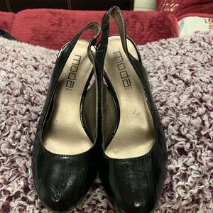 Simple black high heels